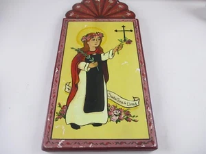 Santa Saint Rosa de Lima Retablo Hand mounted reproduction - Imagen 1 de 17