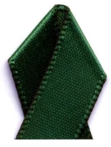 Papilion R074400230587100Y .88" Double-Face Satin Ribbon 100 Yards- Forest Green - Picture 1 of 1