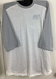 Neu mit Etikett Nike Dri Fit 3/4-Ärmel-Baseballshirt Herren mittelgroß XL XXL GRAU - Bild 1 von 12