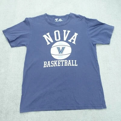 Camiseta de baloncesto Villnova para hombre talla M azul 100 % algodón pulóver cuello redondo Foto 1 de 4