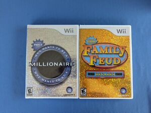 2 Ubisoft Wii games, Family Fued & Who Wants to Be a Millionaire