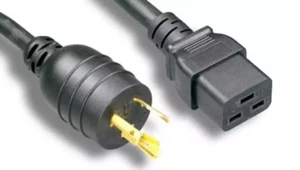 Cable SF NEMA L6-20P EE. UU. Enchufe de 3 pines a C19 SJT Cable de alimentación 12 AWG 20A 250V - Imagen 1 de 2