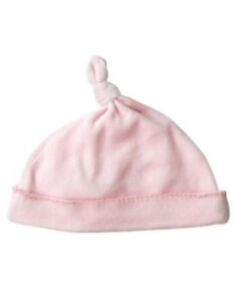GYMBOREE ZEBRA BABY PINK KNOTTED VELOUR BEANIE HAT 0 3 6 NWT