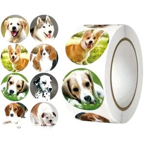 ⭐500pcs⭐ DOG STICKERS BIRTHDAY PARTY GOODY BAG FILLERS GIFT FAVORS TEACHER CRAFT - Picture 1 of 3