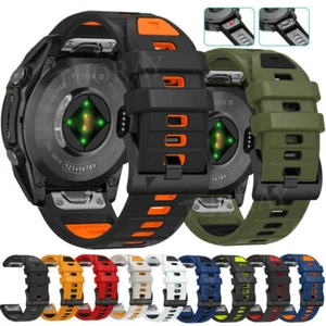 Pulsera deportiva de silicona Quick Fit para Garmin Fenix 8 7X 6 6X Epix Pro 5 5X 3 HR - Imagen 1 de 74