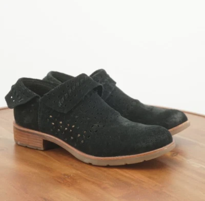 Botines Sofft Mujer Bristow Cambray Gamuza Negros Perforados 8 M Foto 1 de 4