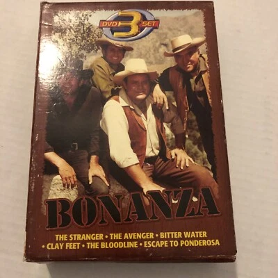Bonanza TV Series DVD 3-Disc Set 6 Episodes Western Michael Landon, Lorne - Image 1 of 2