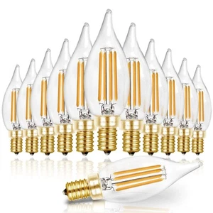 90+ CRI LED Candelabra Bulb 40W Equivalent E12 LED Bulb Dimmable 2700K Soft W... - Picture 1 of 8