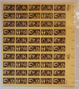 US Stamp 1972 Scott #1456-9 Mint Sheet In Protective Cover 8c x 50 - Picture 1 of 3