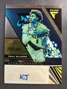 2022-23 Panini Flux #FS-KJS Keon Johnson Flux Signatures - Picture 1 of 2