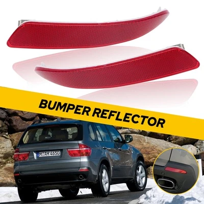 Luz reflectora parachoques trasero izquierda y derecha ajuste BMW X5 E70 LCI 2010-13/facelifted Foto 1 de 4