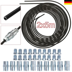 2x 5m Bremsleitung Bremsrohr Stahl 4,75mm + 20 Verschraubungen + 10 Verbinder ' - Bild 1 von 9