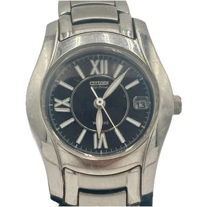 Citizen Eco-Drive Solaruhr Damen 25mm 25mm schwarz E011-S015502 Datum 6” - Bild 1 von 9