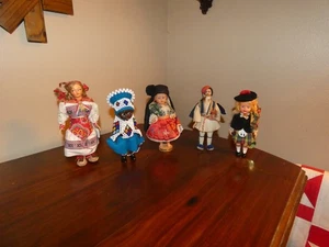 Foreign Lands Doll Lot Vintage Side Glancing Rogark - Bild 1 von 13