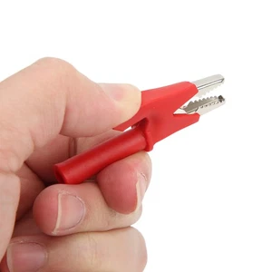 10 Pcs Clips 10A Test Wire Cable With Insulators Clips 5 Colors 10mm / 0.39in - Afbeelding 1 van 12