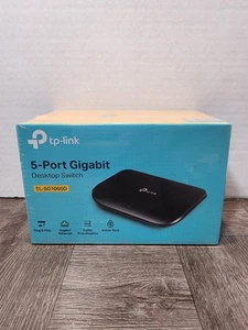 TP-LINK 5-Port Gigabit Desktop Switch TL-SG1005D NEW & FACTORY SEALED - Picture 1 of 4