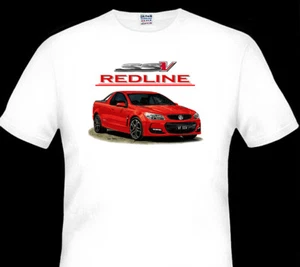 HOLDEN VF SSV SS REDLINE UTE WHITE TSHIRT (7 CAR COLOURS) BIG FIT - Picture 1 of 7
