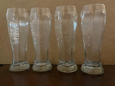 Vasos de cerveza gigantes Libbey Chivalry diseño de vidrio martillado 4 piezas 22 OZ 9" X 3.25" Foto 1 de 4