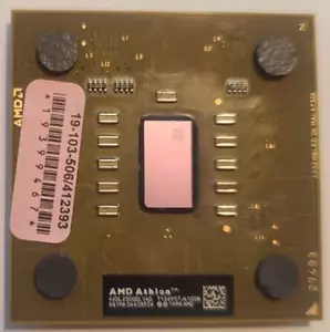 AMD Athlon/CPU/ATHLON XP-M/2500+/1.833GHz/SOCKET A(462) AXDL2500DLV4D/K7/Barton - Picture 1 of 5