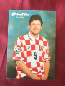 Autógrafo DAVOR SUKER-Selección Nacional CROACIA-WC 90/98/02-Ex-Real Madrid/West Ham - Imagen 1 de 2