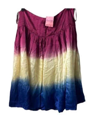 NUEVO CON ETIQUETAS Mujer Falda KENAR Talla 8 Ombre 100% Seda Foto 1 de 4