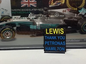 Pitboard 1:43/1:18 (Pizarra F1) / Lewis Hamilton (Mercedes) 2020 / Petronas - Imagen 1 de 8