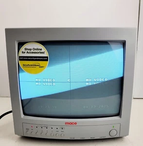 CCTV Mace 14" Video Monitor Black And White Model MO4140Q1 - Picture 1 of 17