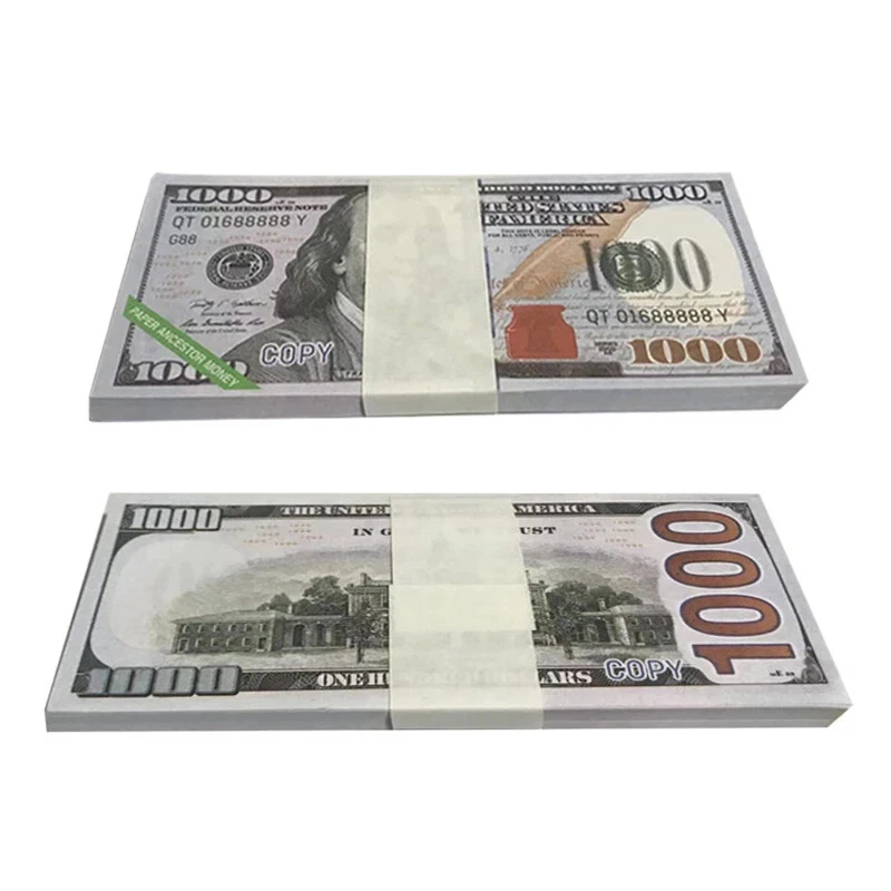80pcs 6x3inch Paper Heaven Hell Bank Notes Currency - Image 1 of 4