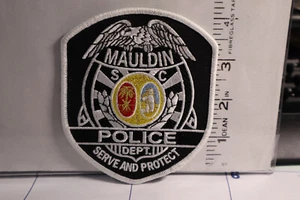 police patch   MAULDIN POLICE SOUTH CAROLINA  4 1/2 INCH - Picture 1 of 1