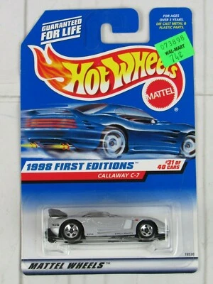 Hot Wheels 1998 #677 First Editions Series #31/40 Callaway C-7 Silver - Image 1 of 4