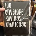 100 Envelope Challenge Binder, Savings Challenges Budget Book Binder Black New