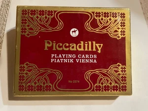 TRÉS BEAU JEU DE CARTES PICADILLY ART NOUVEAU FABRIQUANT PIATNIK - Photo 1/2