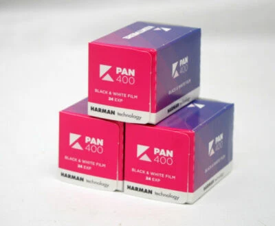 Kentmere 400 (By Ilford) Cheap Black & White Film 35mm 24 Exposure - 3 Pack - Image 1 of 4