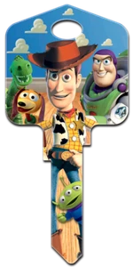 Disney Toy Story Buzz Lightyear Woody Haus Schlüsselrohling für Kwikset KW1 KW10 KW11 - Bild 1 von 1