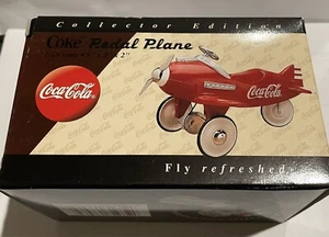 NIB Xonex Miniature 1997 Coca Cola Pedal Air Plane 1/18 scale Diecast - Picture 1 of 10