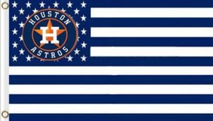 Houston Astros Logo Stars & Stripes American Flag 3x5 - With 2 Grommets MLB - Picture 1 of 1