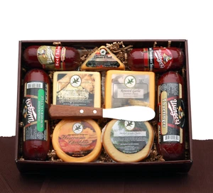 Signature Reserve Meat & Cheese Gift Box - Premium Meat and Cheese Gift Basket - Picture 1 of 1
