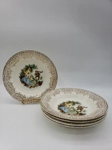 5 Triumph American Limoges China D'or Salad/ Cereal/Soup Bowl 1T-S284 22K Gold - Picture 1 of 15