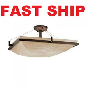 Justice Design PNA-9782-25-WAVE-DBRZ Porcelina 6 Light 27 inch Dark Bronze Semi- - Picture 1 of 2