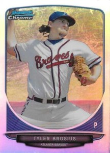 2013 Bowman Draft Chrome Draft Picks Refractors #BDPP101 Tyler Brosius Braves NM