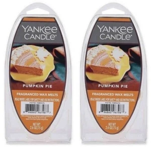 2 Yankee Candle Pumpkin Pie Wax Melts (6 melts per pack) 2.6 oz Each - Picture 1 of 6