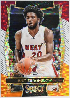 2016–17 Panini Select No95 Justise Winslow трехцветная призма Miami Heat - Изображение 1 из 2
