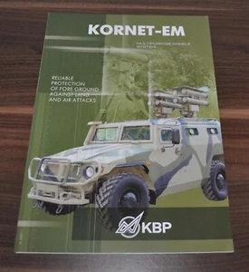 Folleto ruso Kornet-EM sistema de misiles multipropósito ejército militar folleto en - Imagen 1 de 3