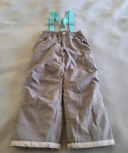 GERRY Youth Gray Ski/Snow Pants w/Suspenders & Quilted Lining -- Sz Sm  7/8 - Picture 1 of 8