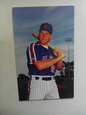 1990-91-NEW YORK METS-Mackey Sasser POSTCARD Cover
