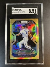 2021 Panini Prizm #188 Neon Orange /100 George Brett SGC 8.5
