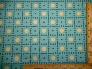 Civil War Reproduction Fabric By Yard Ivory Navy on Dusty Blue Premium Cotton - Picture 1 of 2