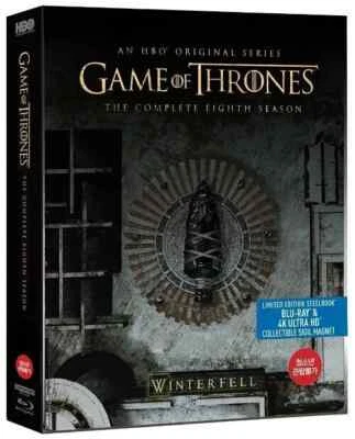 Game Of Thrones: Season 8 - 4K UHD + Blu-ray Steelbook w/ PET Slipcover - Image 1 of 2