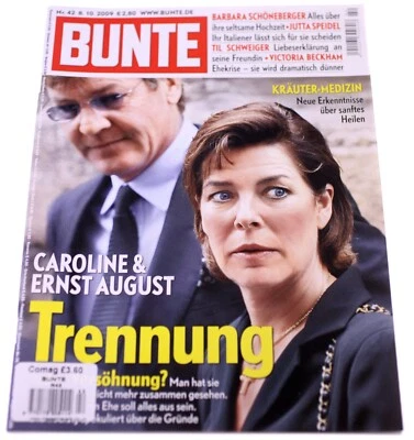 Bunte magazine-No. 42-October 8th 2009-NEW-German issue-Princess Caroline-204g - Image 1 of 4