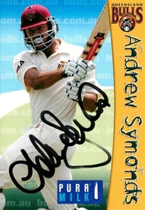 ✺Signed✺ 2005 2006 QUEENSLAND Cricket Card ANDREW SYMONDS Brisbane Heat BBL - Picture 1 of 2